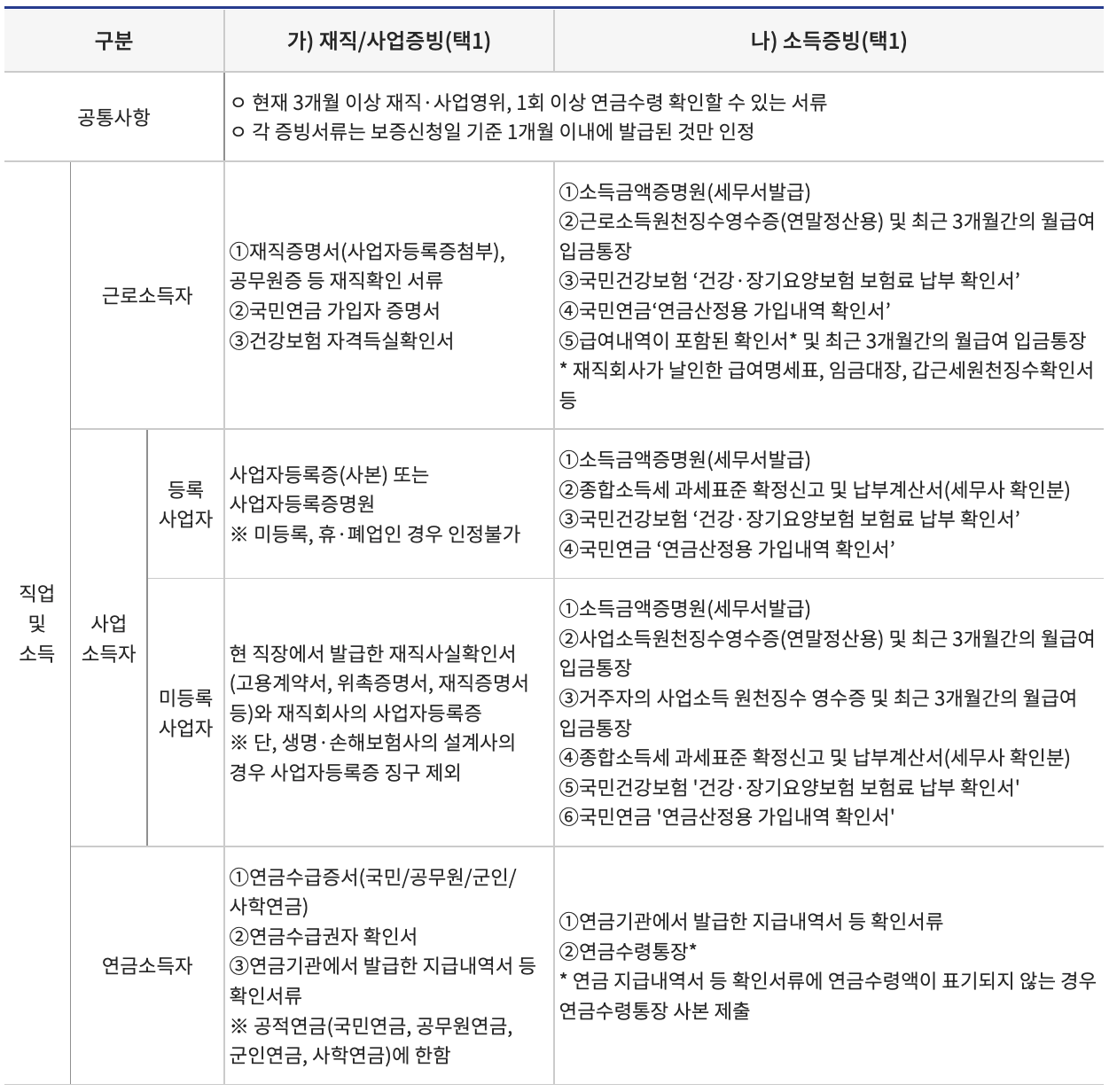 특례보증대출 